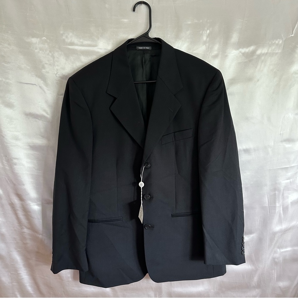 CERRUTI 1881 Pure 100% Pure Wool Blazer Black Men's (EU) 50R